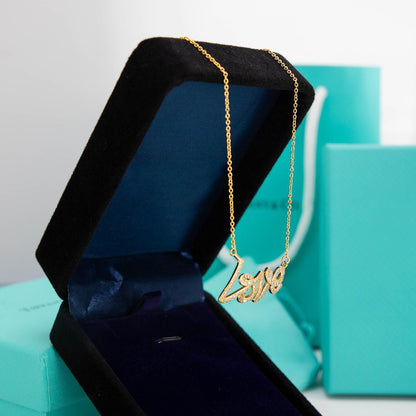 [Glow Muse ]PALOMA S GRAFFITI LOVE NECKLACE DIAMOND