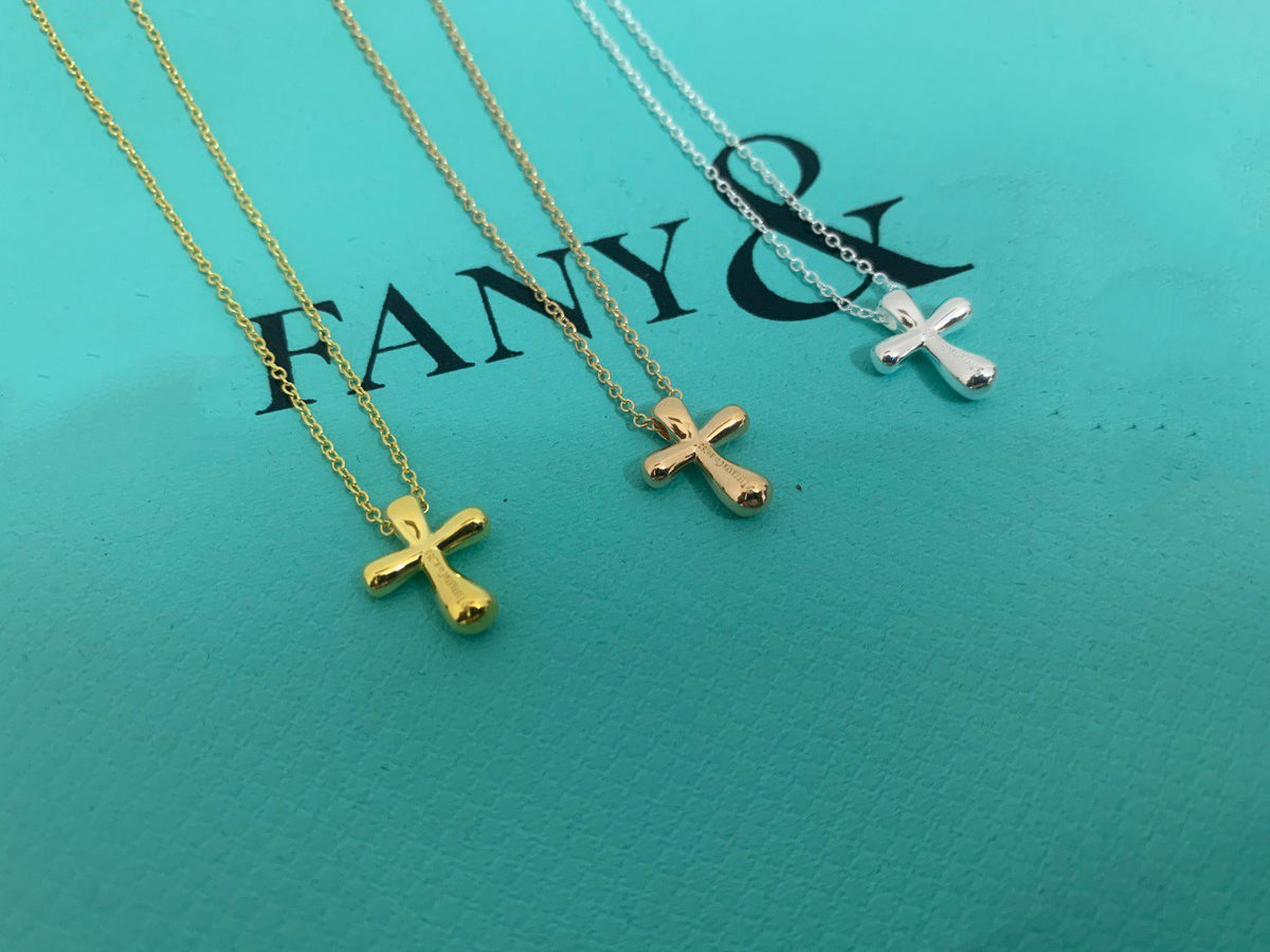 [Glow Muse ]CROSS PENDANT MINI BARE CROSS NECKLACE