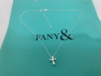 [Glow Muse ]CROSS PENDANT MINI BARE CROSS NECKLACE