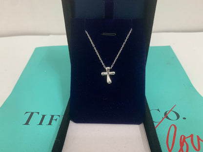 [Glow Muse ]CROSS PENDANT MINI BARE CROSS NECKLACE