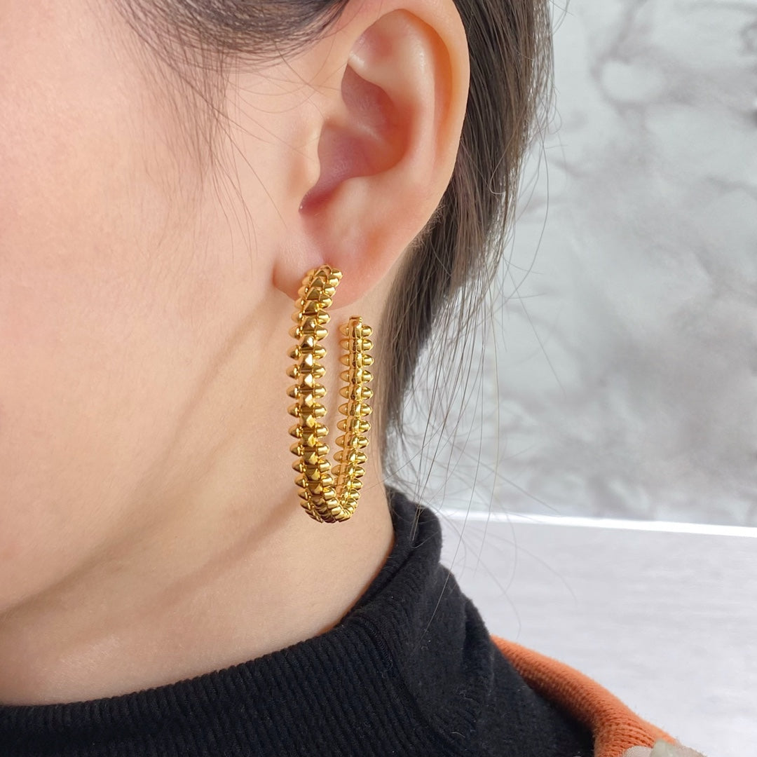 [Glow Muse]CLASH LARGE HOOP EARRINGS