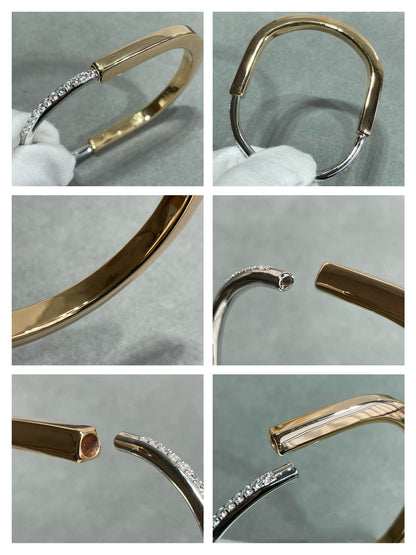 [Glow Muse ]LOCK BRACELET DIAMOND