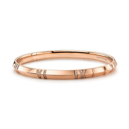 [Glow Muse ]ATLAS BRACELET 6MM DIAMOND PINK GOLD