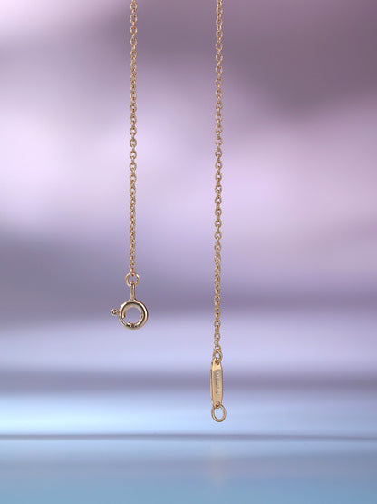 [Glow Muse ]BIG SMILE PEDANT PINK DIAMOND NECKLACE
