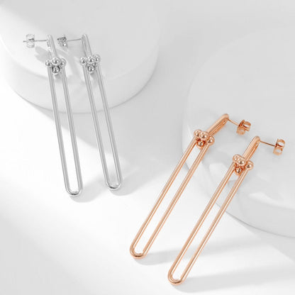 [Glow Muse ]HARDWEAR LONG DROP EARRINGS
