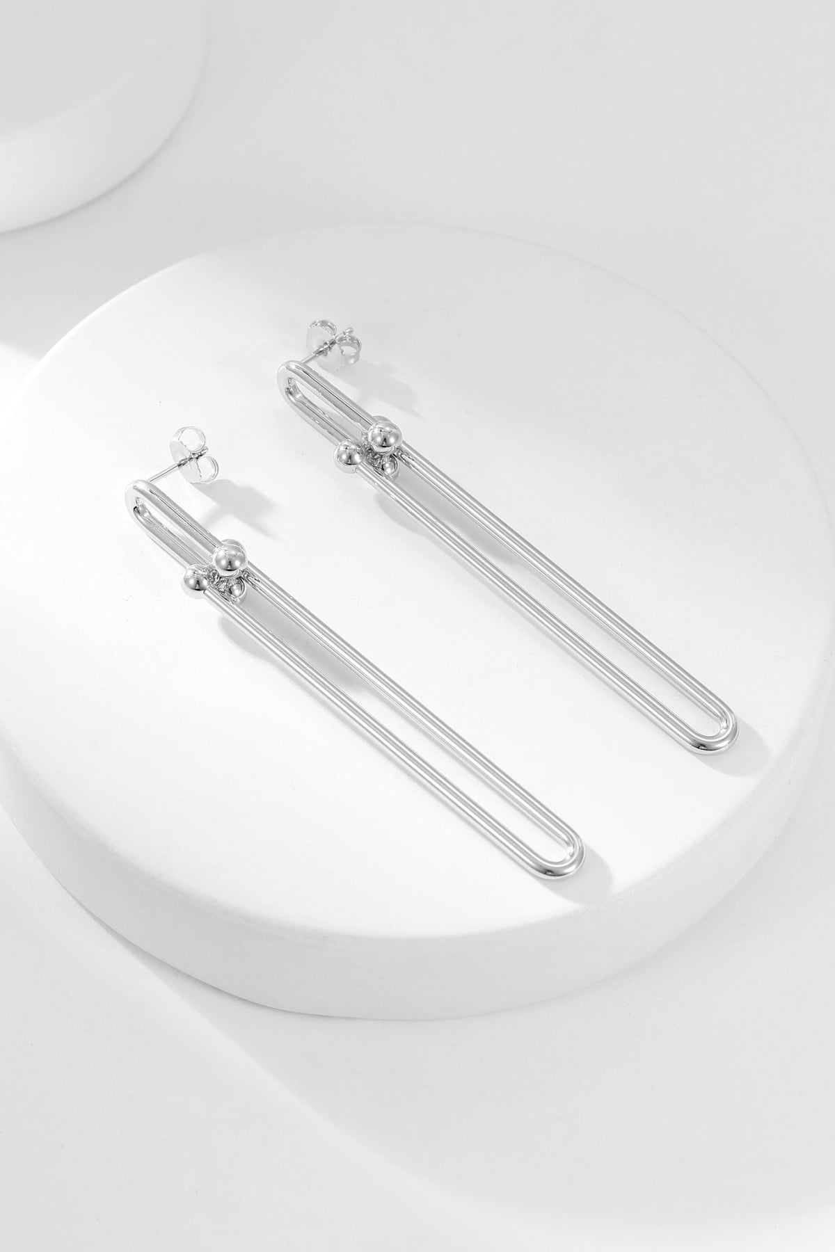 [Glow Muse ]HARDWEAR LONG DROP EARRINGS