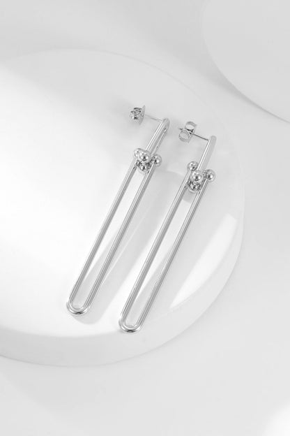 [Glow Muse ]HARDWEAR LONG DROP EARRINGS