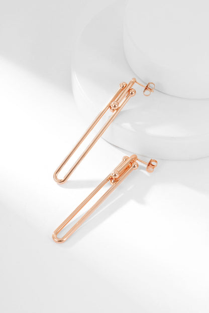 [Glow Muse ]HARDWEAR LONG DROP EARRINGS