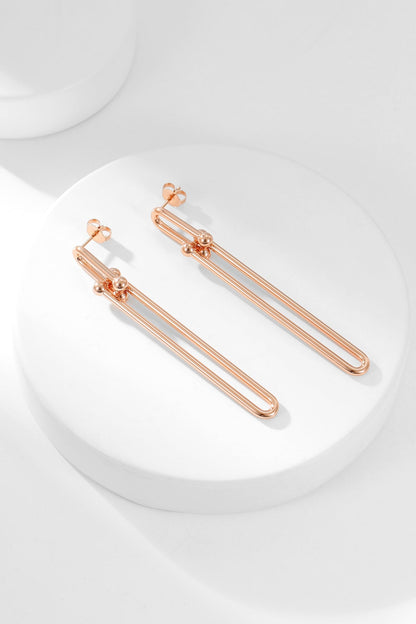 [Glow Muse ]HARDWEAR LONG DROP EARRINGS