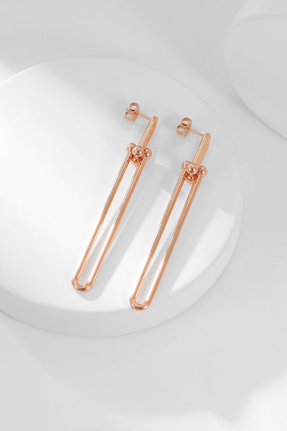 [Glow Muse ]HARDWEAR LONG DROP EARRINGS