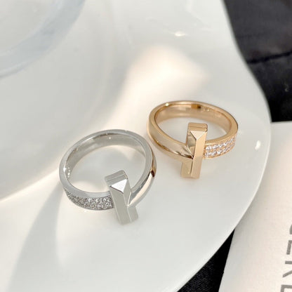 [Glow Muse ]T WIDE DIAMOND RING
