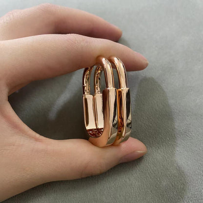 [Glow Muse ]LOCK MEDIUM EARRINGS