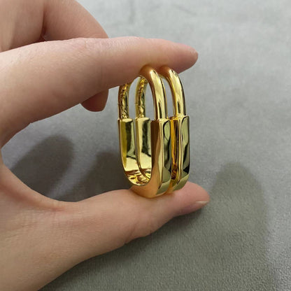 [Glow Muse ]LOCK MEDIUM EARRINGS