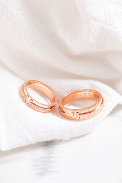 [Glow Muse ]T PINK GOLD RING