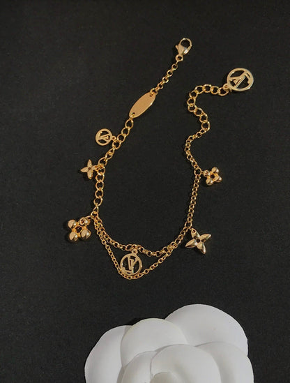 [Glow Muse]BLOOMING PINK GOLD MOP BRACELET