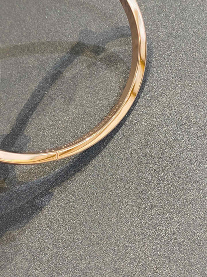 [Glow Muse ]NARROW T1 HINGED BANGLE DIAMOND PINK GOLD