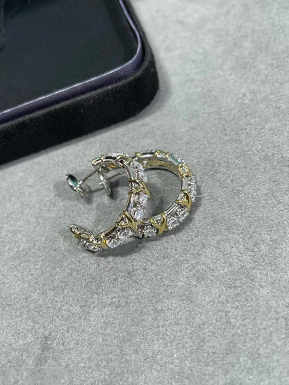 [Glow Muse ]SCHLUMBERGER GOLD DIAMOND EARRINGS