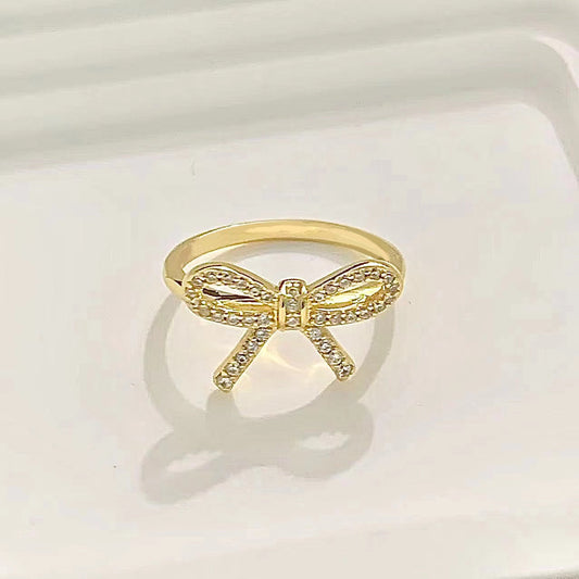 [Glow Muse ]TWIST BOW RING