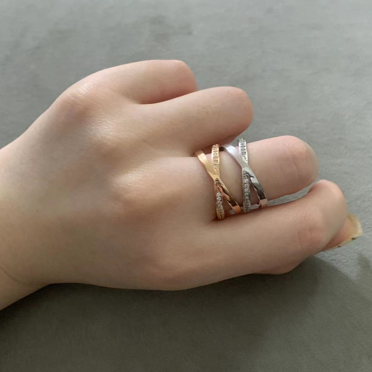 [Glow Muse ]ATLAS X DIAMOND RING