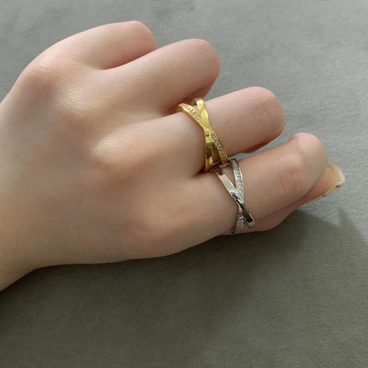 [Glow Muse ]ATLAS X DIAMOND RING