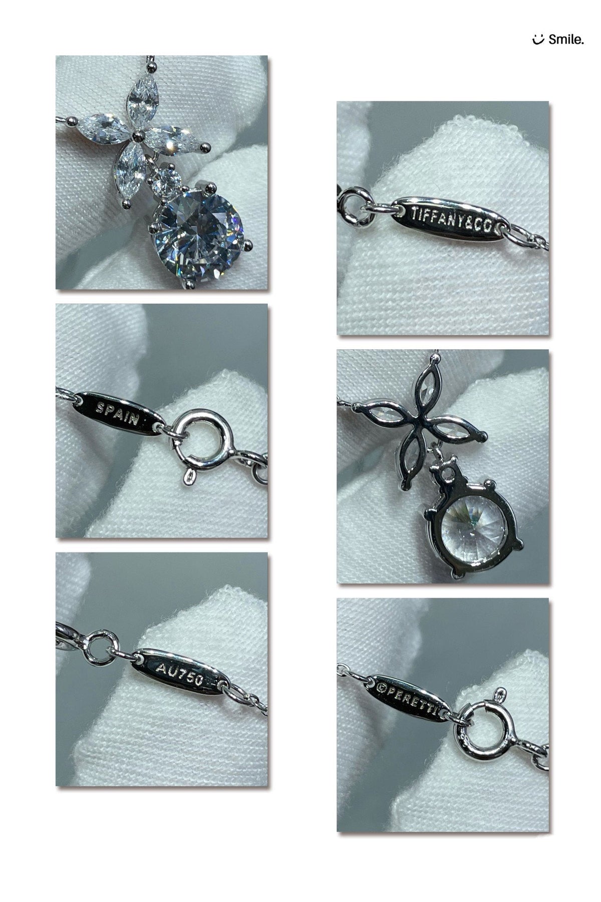 [Glow Muse ]VICTORIA PENDANT SILVER DIAMOND NECKLACE