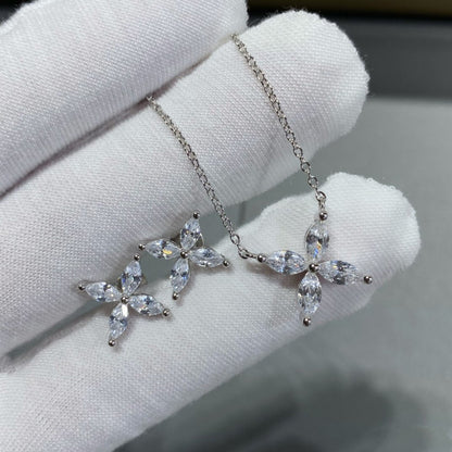 [Glow Muse ]VICTORIA SILVER DIAMOND STUD MINI EARRINGS
