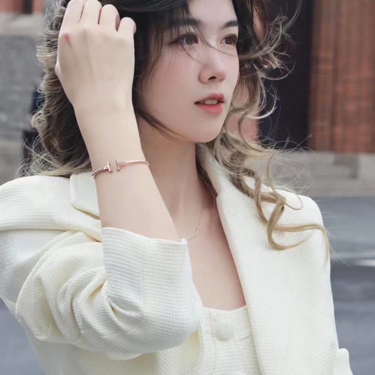 [Glow Muse ]T PINK GOLD PINK DIAMOND BRACELET