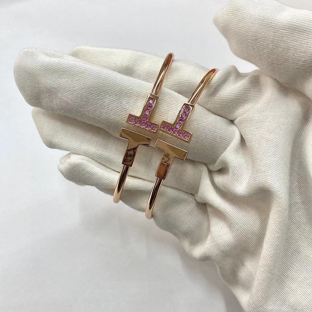 [Glow Muse ]T PINK GOLD PINK DIAMOND BRACELET