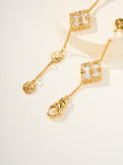 [⭐Glow Muse]B.C.L ENAMELED Three-Flower Bracelet（Trumpet)