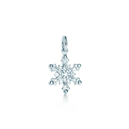 [Glow Muse ]STERLING SILVER SNOWFLAKE PENDANT NECKLACE