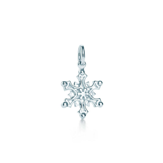 [Glow Muse ]STERLING SILVER SNOWFLAKE PENDANT NECKLACE
