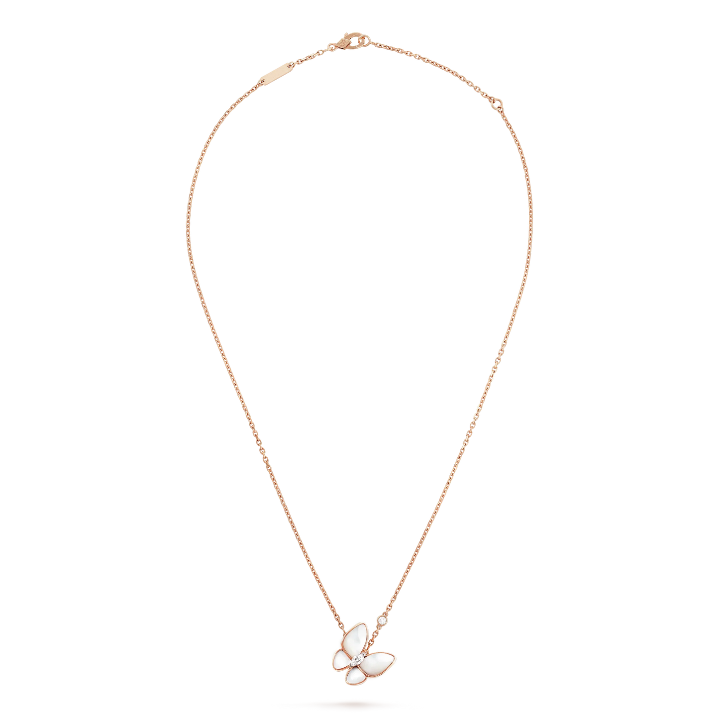 [Glow Muse]BUTTERFLY MOP DIAMOND NECKLACE