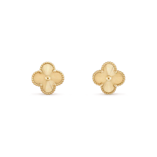 [Glow Muse]CLOVER MINI 9.5MM LASER EARRINGS