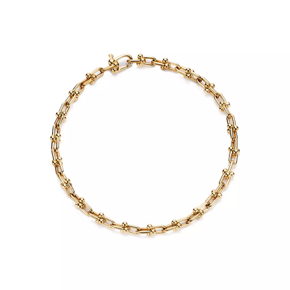 [Glow Muse ]HARDWEAR MICRO LINK 44 MOTIF GOLD BRACELET
