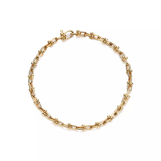 [Glow Muse ]HARDWEAR MICRO LINK 44 MOTIF GOLD BRACELET