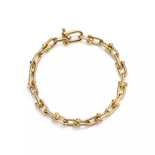 [Glow Muse ]HARDWEAR SMALL LINK 26 MOTIF GOLD BRACELET