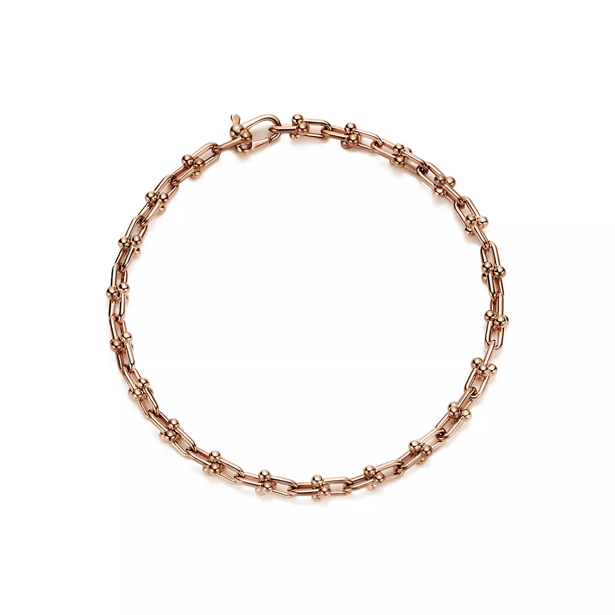 [Glow Muse ]HARDWEAR MICRO LINK 44 MOTIF PINK GOLD BRACELET