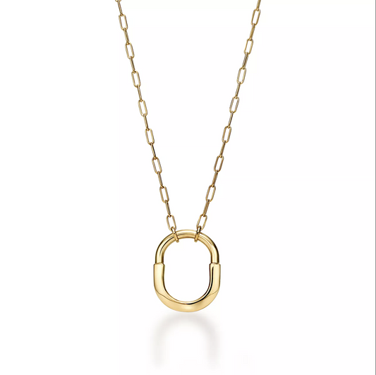 [Glow Muse ]LOCK NECKLACE GOLD