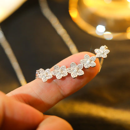 [Glow Muse ]]wild flower diamond line pendant