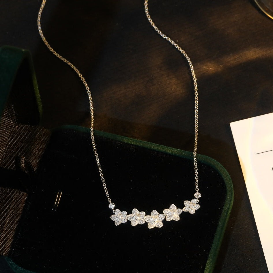 [Glow Muse ]]wild flower diamond line pendant