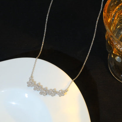 [Glow Muse ]]wild flower diamond line pendant