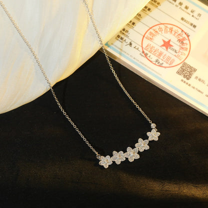 [Glow Muse ]]wild flower diamond line pendant