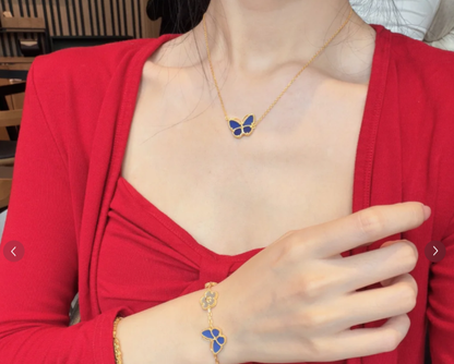 [Glow Muse]2026 NEW BUTTERFLY BLUE   NECKLACE