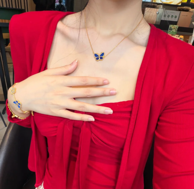 [Glow Muse]2026 NEW BUTTERFLY BLUE   NECKLACE