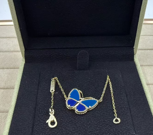 [Glow Muse]2026 NEW BUTTERFLY BLUE ネックレス