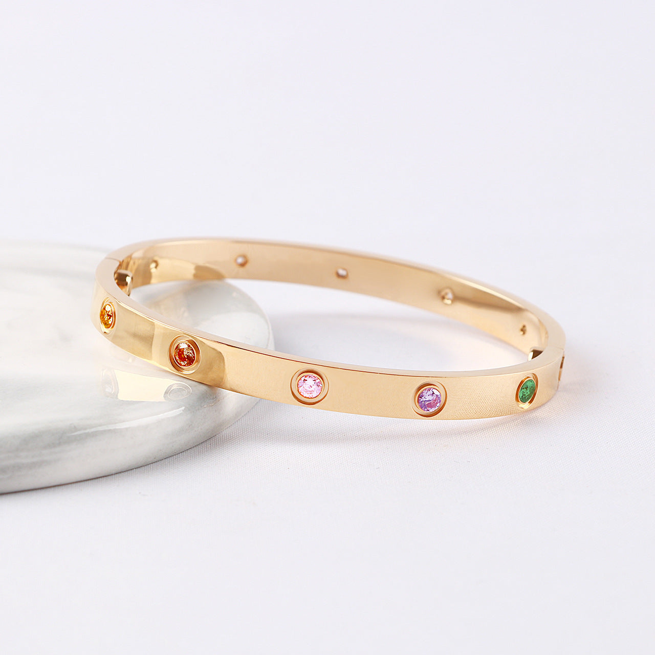 [⭐Glow Muse]2026 NEW 6.1MM COLORED GEMSTONE BRACELET