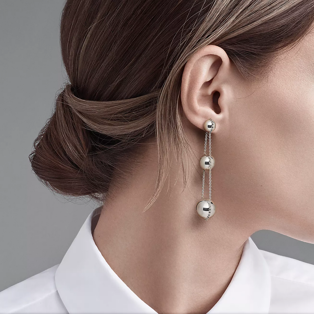 [Glow Muse ]TRIPLE DROP SILVER EARRINGS