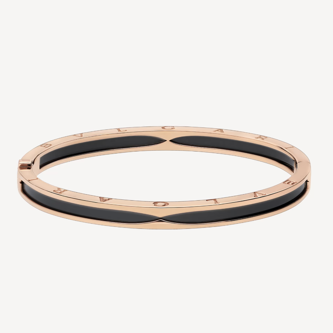 [Glow Muse]ZERO 1 PINK GOLD WITH BLACK CERAMIC BRACELET
