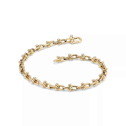 [Glow Muse ]HARDWEAR MICRO LINK 44 MOTIF GOLD BRACELET
