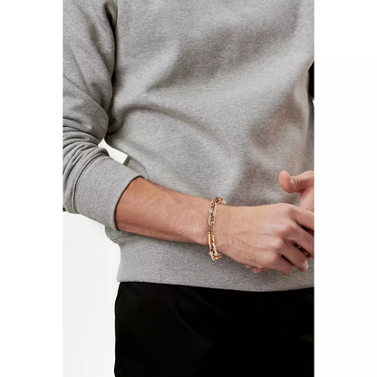 [Glow Muse ]HARDWEAR LARGE LINK PINK GOLD PAVED DIAMOND BRACELET